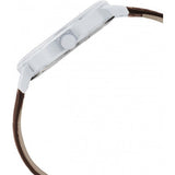 Guess Delancy Quartz White Dial Brown Leather Strap Watch For Men - W0870G1 Authentic Buy Shop Now