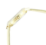 Guess Chelsea Mother of Pearl White Dial Gold Mesh Strap Watch For Women - W0647L3 Authentic Buy Shop Now
