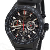 Tag Heuer Carrera Automatic Chronograph Black Dial Black Rubber Strap Watch for Men - CBG2A90.FT6173 Authentic Buy Shop Now