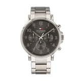 Tommy Hilfiger Chronograph Grey Dial Silver Steel Strap Watch for Men - 1710382 Authentic Buy Shop Now