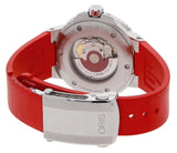 Oris Aquis Date Relief Grey Dial Red Rubber Strap Watch for Men - 0173377304153-0742466EB Authentic Buy Shop Now