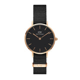 Daniel Wellington Petite Cornwall Black Dial Black Nylon Strap Watch for Women - DW00100247 Authentic Buy Shop Now