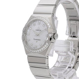 Omega Constellation Quartz Diamonds Silver Dial Silver Steel Strap Watch for Women - 123.15.27.60.55.004 Authentic Buy Shop Now