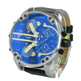 Diesel Mr. Daddy 2.0 Chronograph Black Dial Grey Nylon Strap Watch For Men - DZ7429 Authentic Buy Shop Now