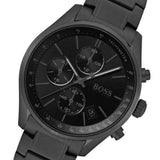 Hugo Boss Grand Prix Black Dial Black Steel Strap Watch for Men - 1513676 Authentic Buy Shop Now