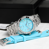 Maurice Lacroix Aikon Automatic Limited Summer Edition Blue Dial Silver Steel Strap Watch For Men - AI6008-SS00F-431-1 Authentic Buy Shop Now