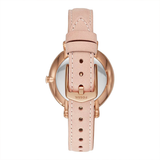 Fossil Jacqueline Three Hand Mother of Pearl Dial Pink Leather Strap Watch for Women - ES4671 Authentic Buy Shop Now