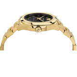 Versace Chain Reaction Quartz Black Dial Two Tone Steel Strap Watch for Men - VEDY00619 Authentic Buy Shop Now