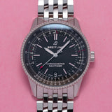 Breitling Navitimer Automatic 38mm Black Dial Stainless Steel Mens Watch - A17325241B1A1 Authentic Buy Shop Now