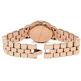Marc Jacobs Marci Rose Gold Dial Rose Gold Steel Strap Watch for Women - MBM3175 Authentic Buy Shop Now