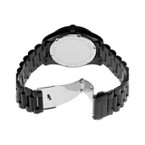 Michael Kors Lexington Lux Black Dial Black Steel Strap Watch For Women - MK7442 Authentic Buy Shop Now