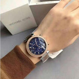 Michael Kors Parker Blue Dial Two Tone Steel Strap Watch for Women - MK6141 Authentic Buy Shop Now