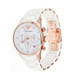Emporio Armani Sportivo White Dial White Rubber Strap Watch For Men - AR5919 Authentic Buy Shop Now