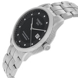 Tissot T Classic Luxury Powermatic 80 Black Dial Silver Steel Strap Watch For Men - T086.408.11.056.00 Authentic Buy Shop Now