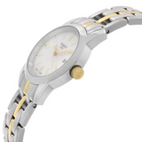 Tissot T Classic Dream Mother of Pearl Dial Two Tone Steel Strap Watch For Women - T033.210.22.111.00 Authentic Buy Shop Now