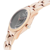 Tissot T Wave Anthracite Dial Rose Gold Steel Strap Watch For Women - T112.210.33.061.00 Authentic Buy Shop Now
