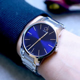 Calvin Klein City Blue Dial Silver Steel Strap Watch for Men - K2G2114N Authentic Buy Shop Now