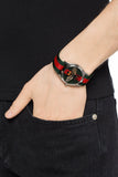 Gucci Le Marche des Merveilles Red & Green Dial Red & Green Nylon Strap Unisex Watch - YA1264060 Authentic Buy Shop Now