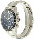 Hugo Boss Rafale Quartz Blue Dial Silver Steel Strap Watch for Men - 1513510 Authentic Buy Shop Now
