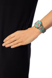 Gucci G Timeless Floral Turquoise Dial Turquoise Leather Strap Watch For Women - YA1264085 Authentic Buy Shop Now