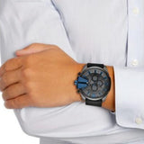 Diesel Mega Chief Chronograph Black Dial Black Nylon Strap Watch For Men - DZ4500 Authentic Buy Shop Now