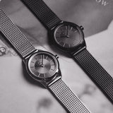Calvin Klein Minimal Black Dial Black Mesh Bracelet Watch for Women - K3M234B1 Authentic Buy Shop Now