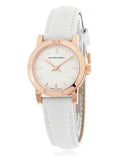 Burberry The City White Dial White Leather Strap Watch for Women - BU9209 Authentic Buy Shop Now