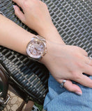 Michael Kors Brecken Chronograph Quartz Rose Gold Dial Rose Gold Steel Strap Watch For Women - MK6367 Authentic Buy Shop Now