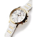 Tommy Hilfiger Claudiia White Dial White Steel Strap Watch for Women - 1781745 Authentic Buy Shop Now