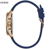 Guess Zena Blue Dial Blue Silicone Strap Watch For Women - W1094L2 Authentic Buy Shop Now