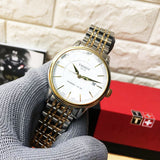 Tissot T Classic Carson Automatic White Dial Two Tone Steel Strap Watch for Men - T085.407.22.011.00 Authentic Buy Shop Now