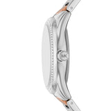 Michael Kors Janelle Silver Dial Two Tone Steel Strap Watch For Women - MK7383 Authentic Buy Shop Now
