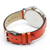 Coach Delancey White Dial Orange Leather Strap Watch for Women - 14502880 Authentic Buy Shop Now