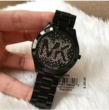Michael Kors Slim Runway Black Dial Black Steel Strap Watch for Women - MK3589 Authentic Buy Shop Now