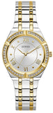 Guess Cosmo Diamonds Silver Dial Two Tone Steel Strap Watch for Women - GW0033L4 Authentic Buy Shop Now