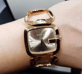 Gucci G Gucci Sunbrushed Brown Dial Rose Gold Steel Strap Watch For Women - YA125511 Authentic Buy Shop Now