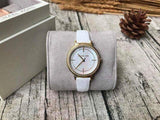 Michael Kors Cinthia Mother of Pearl Dial White Leather Strap Watch for Women - MK2662 Authentic Buy Shop Now