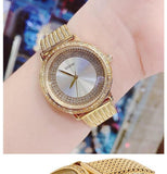 Guess Willow Two Tine Dial Gold Mesh Bracelet Watch For Women - W0836L3 Authentic Buy Shop Now