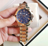 Fossil Grant Chronograph Blue Dial Two Tone Steel Strap Watch for Men - FS5024 Authentic Buy Shop Now