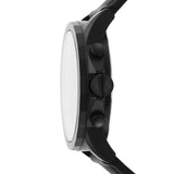 Armani Exchange Outerbanks Chronograph Black Dial Black Silicone Strap Watch For Men - AX1343 Authentic Buy Shop Now