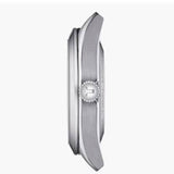 Tissot Gentleman Powermatic 80 Silicium Silver Dial Brown Leather Strap Watch For Men - T127.407.16.031.00 Authentic Buy Shop Now
