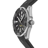 Tag Heuer Aquaracer Quartz Black Dial Black Rubber Strap Watch for Men - WAY101A.FT6141 Authentic Buy Shop Now