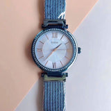 Guess Soho Diamonds Blue Dial Blue Mesh Bracelet Watch For Women - W0638L3 Authentic Buy Shop Now