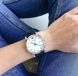 Emporio Armani Luigi White Dial Black Leather Strap Watch for Men - AR1694 Authentic Buy Shop Now