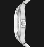 Michael Kors Lennox Three Hand Blue Dial Silver Steel Strap Watch For Women - MK6990 Authentic Buy Shop Now
