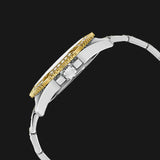 Guess Frontier Chronograph Crystals Silver Dial Two Tone Steel Strap Watch for Men - W0799G4 Authentic Buy Shop Now
