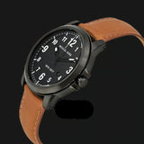 Michael Kors Paxton Analog Black Dial Brown Rubber Strap Watch For Men - MK8502 Authentic Buy Shop Now