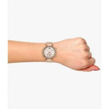 Michael Kors Sawyer Mother of Pearl White Dial Rose Gold Steel Strap Watch for Women - MK6282 Authentic Buy Shop Now