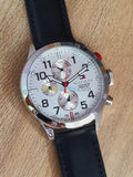Tommy Hilfiger Trent Multifunction White Dial Black Leather Strap Watch for Men - 1791138 Authentic Buy Shop Now