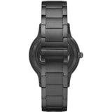 Emporio Armani Renato Automatic Blue Dial Grey Steel Strap Watch For Men - AR60056 Authentic Buy Shop Now